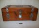 Vintage Wood Cedar Treasure Chest Jewelry/trinket Box By Mcgraw Co.  & Padlock Boxes photo 1