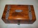 Vintage Wood Cedar Treasure Chest Jewelry/trinket Box By Mcgraw Co.  & Padlock Boxes photo 2