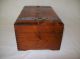 Vintage Wood Cedar Treasure Chest Jewelry/trinket Box By Mcgraw Co.  & Padlock Boxes photo 3