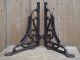 Victorian Industrial Style J.  Duckett Iron Shelf Brackets Rack Luggage Rail Hook Hooks & Brackets photo 7