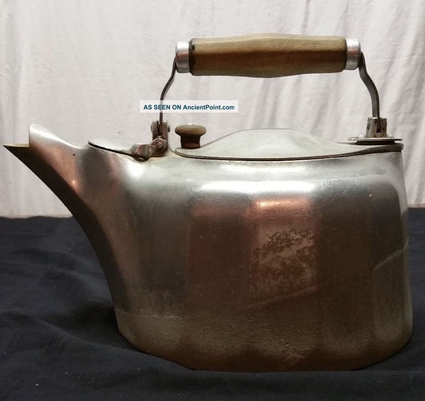 1900 ' S Antique Griswold Cast Aluminum Tea / Coffee Pot Kettle Colonial Design Primitives photo