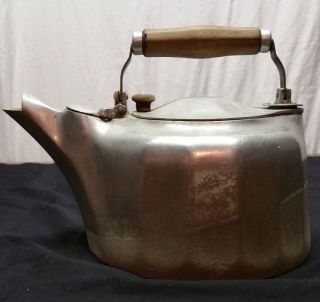 1900 ' S Antique Griswold Cast Aluminum Tea / Coffee Pot Kettle Colonial Design photo