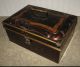 19th Century Victorian Toleware Painted Tin Document Box 13 - 1/4 