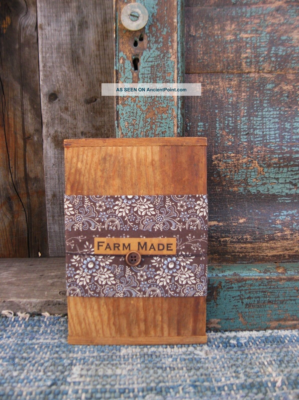 Early Antique Child ' S Toy Bread Board W Bakers Ends Surface Farm Made Primitives photo