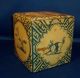 Vintage Tole Tin Tea Caddy Box With 18th C.  Delft Chinoiserie Tile Decoration Toleware photo 2