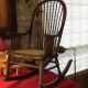 Antique Wicker Vintage Child ' S Rocking Chair,  Wicker Seat,  Rocker Is 1900-1950 photo 3