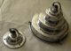 Deco Chrome Stepped Ceiling Light Fitting/gallery/rose & Hook For Chain Edwardian (1901-1910) photo 1