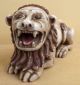 Colonial Lion Andean Of Stone Alabaster Polychromed 1850s Other Antiquities photo 1