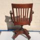 Marble & Shattuck Chair Co Quartersawn / Tiger Oak Bankers Chair - Shiping 1900-1950 photo 5