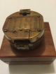 Solid Brass Collectable Compass With Wooden Box (amat 7215) Compasses photo 1