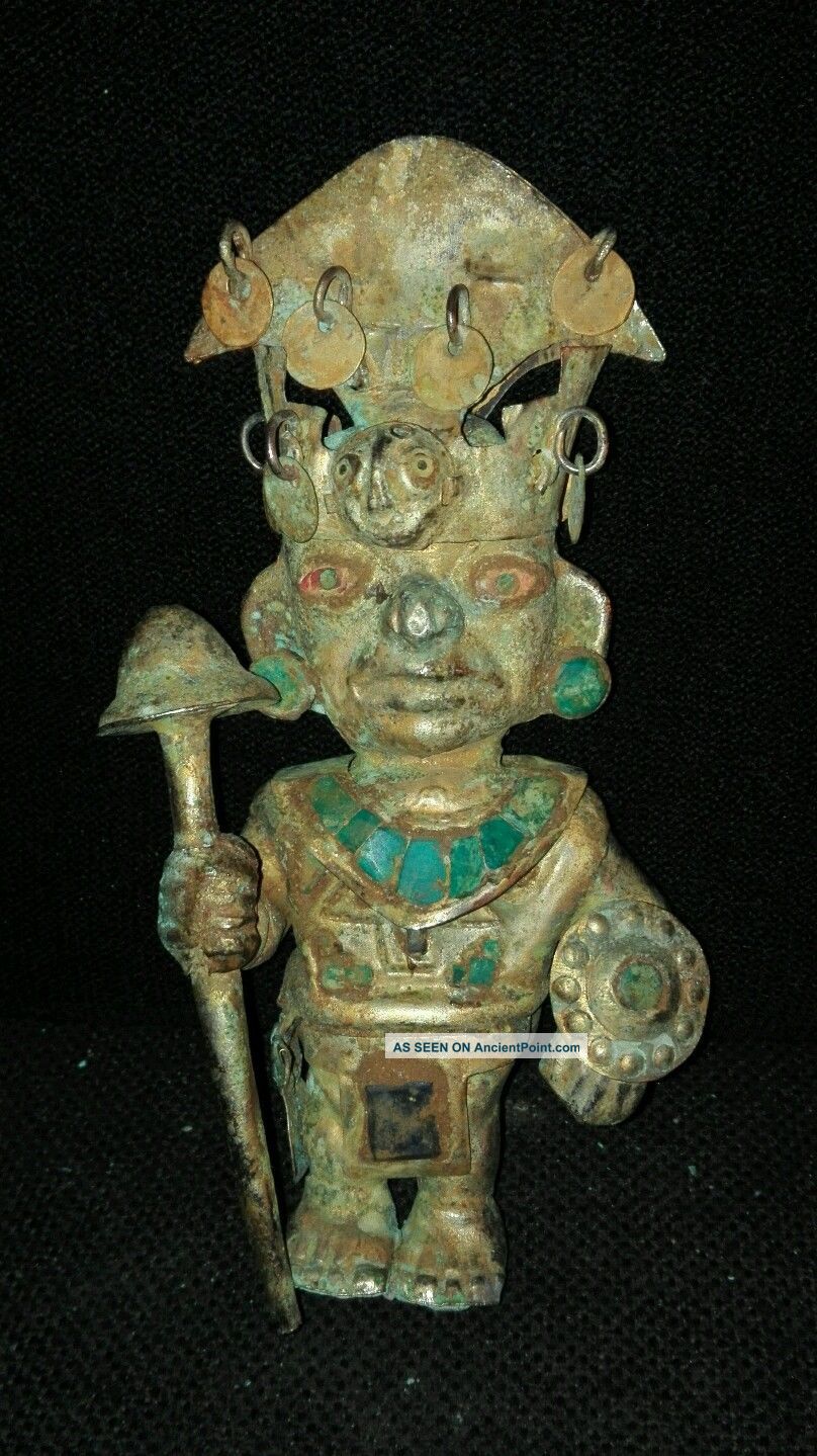 Pre Columbian Warrior Gold Tumbaga Moche The Americas photo