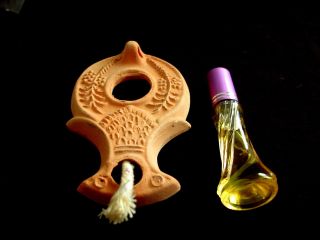 Ancient Jewish Roman Darom Oil Lamp Reproduction photo