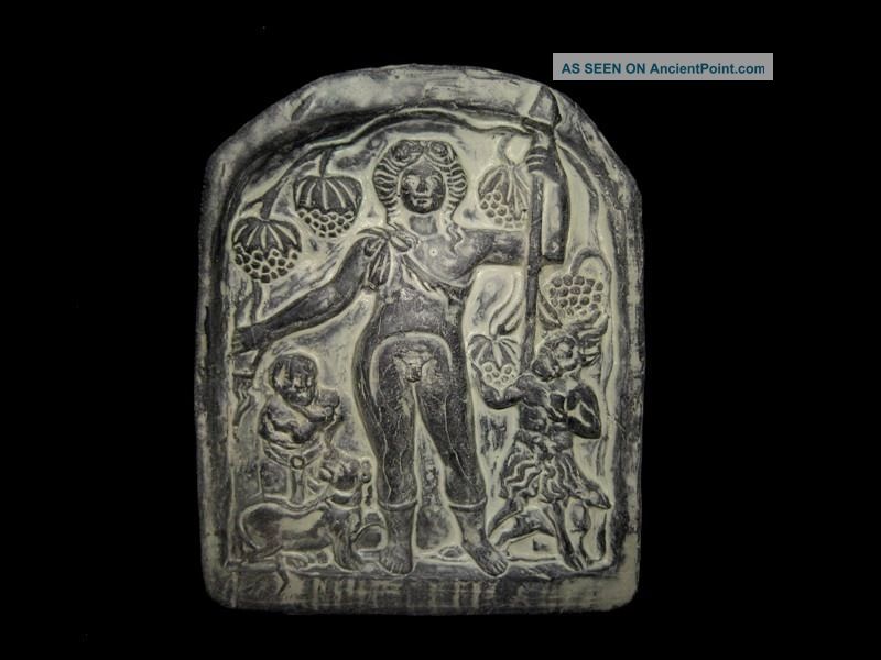 Roman Votive Plaque,  Depicting Roman God Bacchus (dionysius),  Replica Roman photo