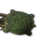 Antique Decorative Hand Carved Brass Turtle,  Green Tortoise Pad Lock W Keys Bl 08 Locks & Keys photo 1
