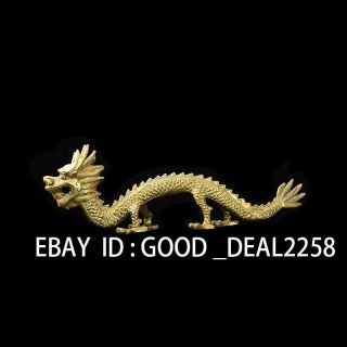 Chinese Brass Handwork Carved Statue - - - - Dragon 3 photo
