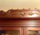 Estate Carved American 1890s Burl Walnut Cylinder Secretary ' S Desk 32 