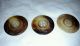 3 Lrg.  Antique Mother Of Pearl Buttons (matching) Buttons photo 1
