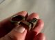 Ancient Roman Bronze Engraved Ring - Key,  To Wearing On Finger Roman photo 1