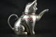 Chinese Collectible Handwork Old Tibet Silver Carving Cat Lucky Tea Pot Teapots photo 1