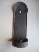 Mid 19th C.  Soldered Tin Candle Sconce.  Early Single Tin Candle Sconce.  Aafa Primitives photo 1