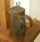 Antique 19th Century Tin Baby Feeder Or Nursing Can Primitives photo 2
