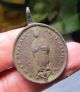 Antique Old Spanish Mission Colonial Sra Guadalupe Religious Medal Pendant 17th Viking photo 7