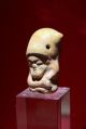 Pre Columbian Mayan Ceramic Seated Figure Whistle - Absolutely Authentic The Americas photo 1