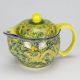 Antique Style Oriental Porcelain Teapot Infuser Yellow Dragon Mark Tea For One Teapots photo 2