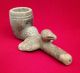 Clay Pottery Manteno Bird Smoking Pipe Ecuador Antique - Pre Columbian Artifacts The Americas photo 1