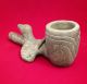 Clay Pottery Manteno Bird Smoking Pipe Ecuador Antique - Pre Columbian Artifacts The Americas photo 3