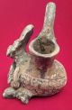 Teotihuacan Clay Double Spout Vessel Pottery Pre Columbian Statue Aztec Mayan The Americas photo 2