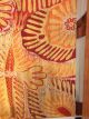 Huge Mid Century Batik Textile Art Vintage Wall Hanging Starburst 82 