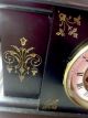 Antique Vtg 1800s A.  D.  Mougin Slate Mantle Clock Engraved Gold Gild W/key Clocks photo 2