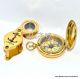 Antique Vintage Style,  Brass Pocket Folding Optical Glass Magnifying Lens Compas Compasses photo 6