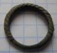 Viking Period Bronze Little Pseudo Crimped Ring 1200 - 1300 Ad Vf, Viking photo 3