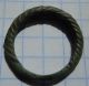 Viking Period Bronze Little Pseudo Crimped Ring 1200 - 1300 Ad Vf, Viking photo 5
