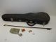 Vintage/antique Full Size 4/4 Scale Pearl Inlay Unmarked Violin W/old Case & Bow String photo 10