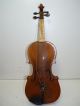 Vintage/antique Full Size 4/4 Scale Pearl Inlay Unmarked Violin W/old Case & Bow String photo 1