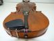 Vintage/antique Full Size 4/4 Scale Pearl Inlay Unmarked Violin W/old Case & Bow String photo 7