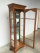 Vintage Ethan Allen Cherry Wood Curio Display Cabinet L@@k Post-1950 photo 6