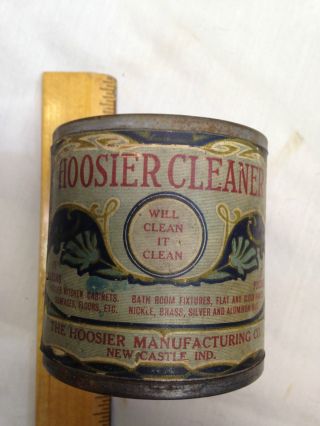 Hoosier Cabinet Cleaner Paste Can Full Rare Ccc Continental Can Co.  Nos photo