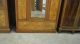 Antique Heavy Carved Wardrobe Armoire Burl Panels Large Dressing Mirror & Drawer 1900-1950 photo 9