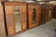 Antique Heavy Carved Wardrobe Armoire Burl Panels Large Dressing Mirror & Drawer 1900-1950 photo 10