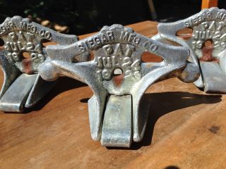 3 Antique Vintage Cast Iron Snow Birds Sieger Mfg. photo
