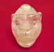Crystal Monkey Head Pendant Antique Pre Columbian Maya Aztec Olmec Mesoamerica The Americas photo 1