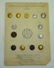 Antique Scovill Salesman Sample Button Card B&o Railroad Police Nyfd Military Buttons photo 1