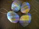 4 Primitive Hand Stitched Eggs Ornaments Bowl Fillers Tucks Easter Flowers Primitives photo 1