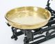 Antique Cast Iron Balance Scale 2 Brass Bowls All Scales photo 5