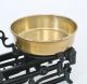 Antique Cast Iron Balance Scale 2 Brass Bowls All Scales photo 6