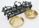 Antique Cast Iron Balance Scale 2 Brass Bowls All Scales photo 7